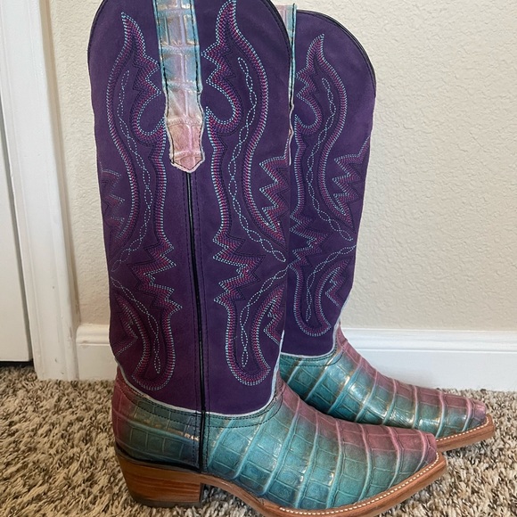 Dingo Purple and Blue Cowboy Boots - Picture 5 of 7